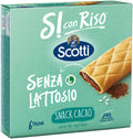 Scotti Si'Con Riso Snack Al Cacao Senza Lattosio gr 150(6pz) (10 In A Box) (£1.98 Each)