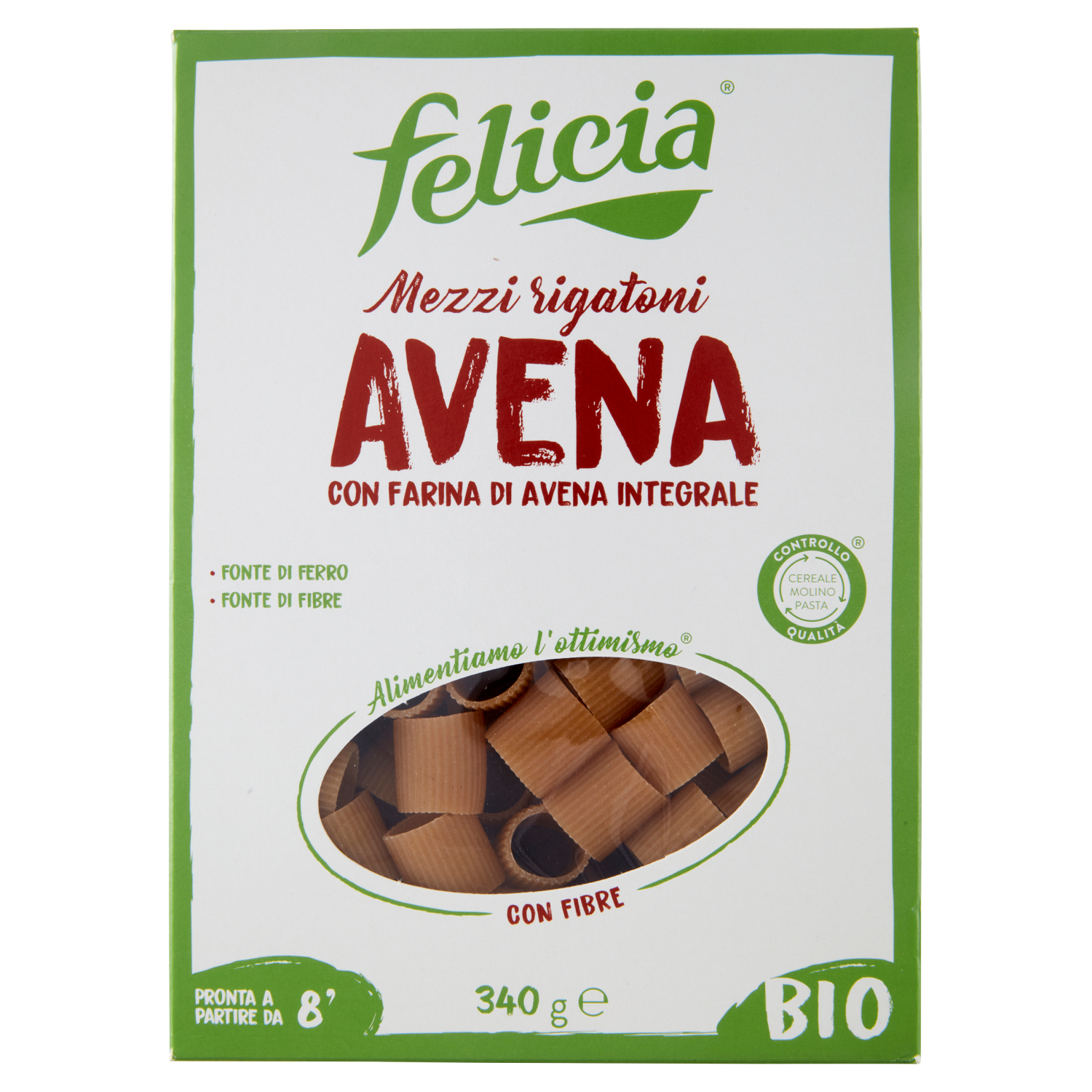 FELICIA MEZZI RIGATONI AVENA 340g (12 in a box)