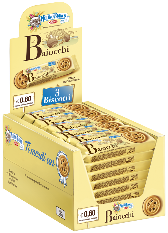 MULINO BIANCO BAIOCCHI MONO 28 GR X42pcs (single item)