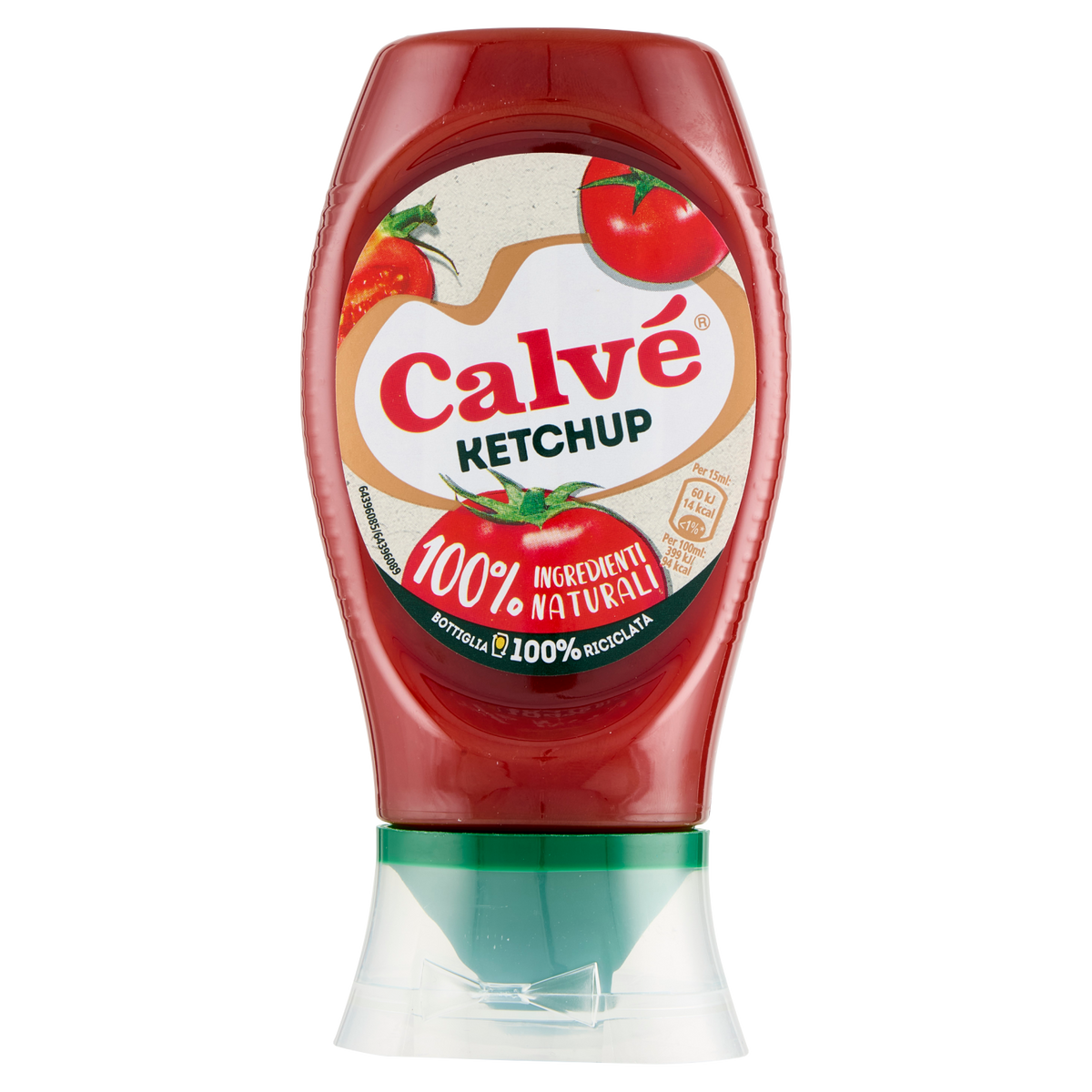 CALVE' KETCHUP DOLCE TOP DOWN 250g (9 in a box)