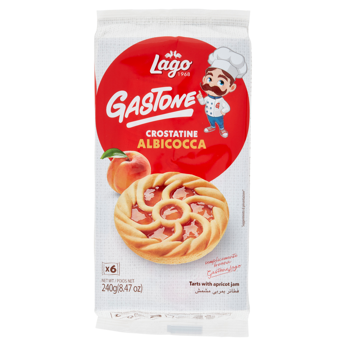 LAGO CROSTATINA ALBICOCCA X6 240g (20 in a box)