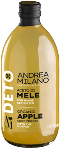 Andrea Milano Aceto Di Mele Bio Non Filtrato ml 500 (6 In A Box) (£1.41 Each)