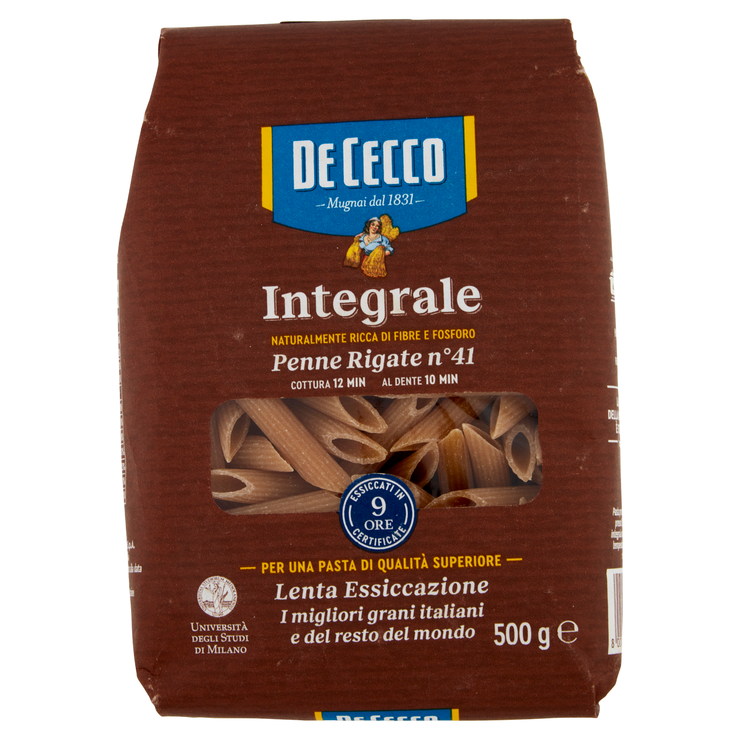 DE CECCO PENNE RIGATE INTEGRALI 500g (16 in a box)