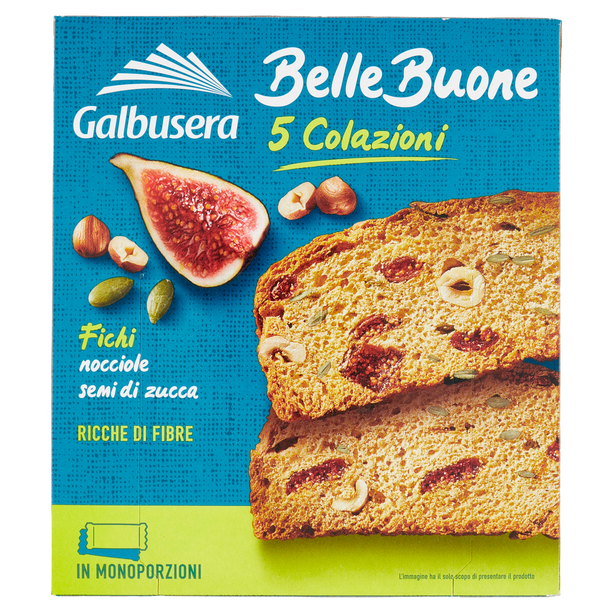 GALBUSERA BELLE BUONE FETTE BISCOTTATE FICHI E NOCI 200g (10 in a box)