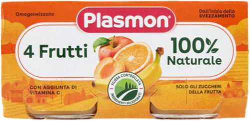 PLASMON OMO 4FRUTTI GR 2X80