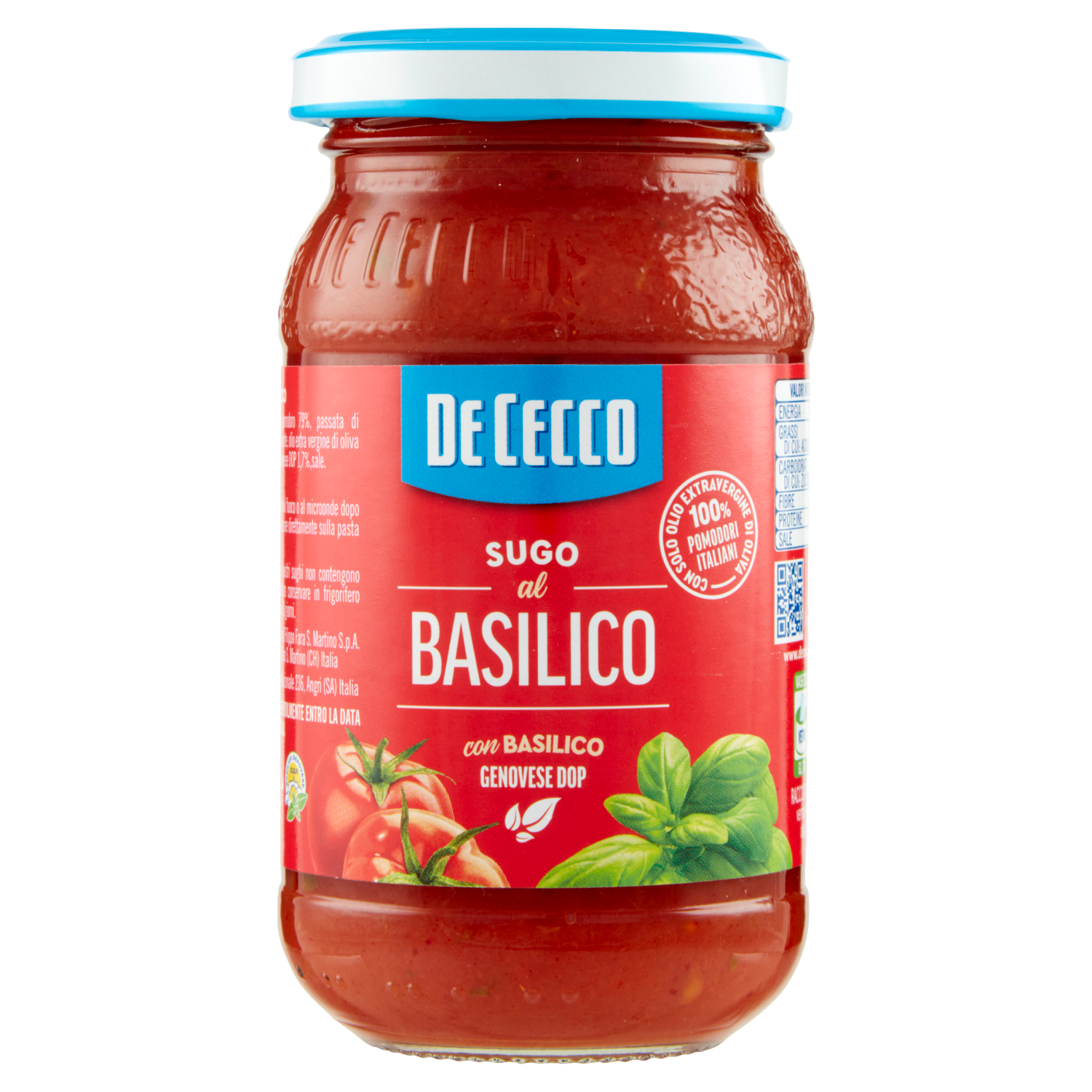 DE CECCO SUGO BASILICO 200g (12 in a box)
