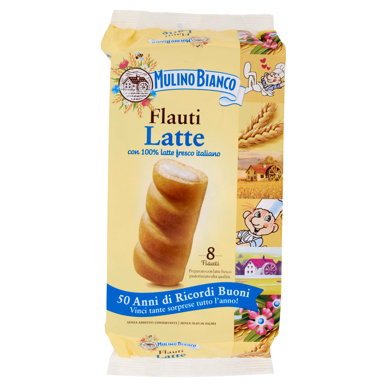MULINO BIANCO FLAUTI LATTE X8 280g (12 in a box)
