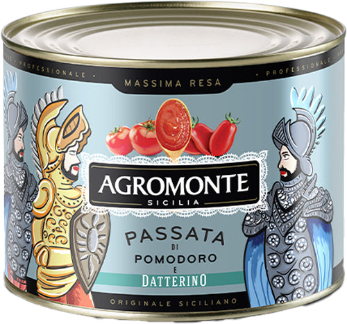 Agromonte Passata Di Pomodorodatterino Latta Kg 2 (2 In A Box) (£4.68 Each)