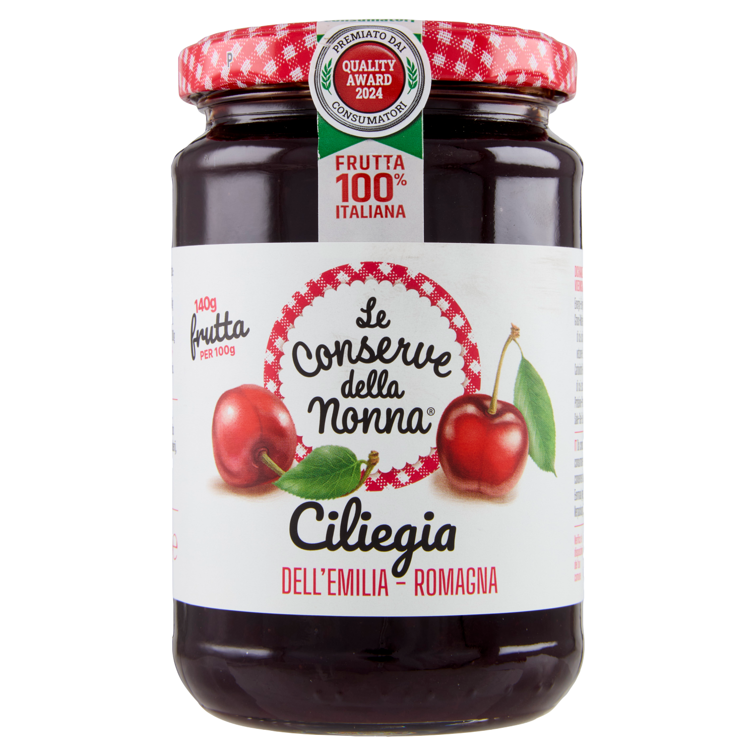 CONSERVE DELLA NONNA CONFETTURA EXTRA DI CILIEGE 340g (12 in a box)