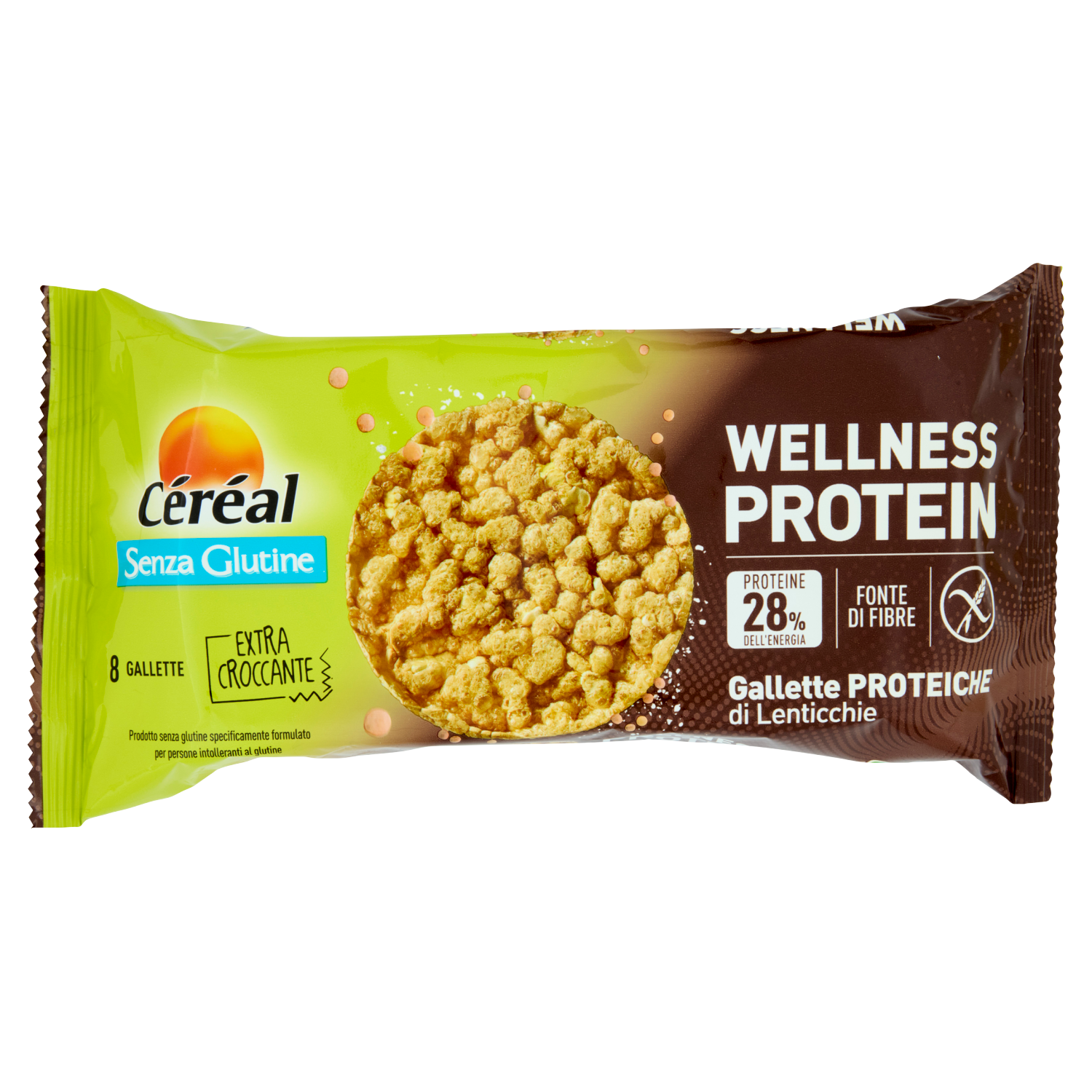 CEREAL GALLETTE PROTEICHE LENTICCHIE 70g (16 in a box)