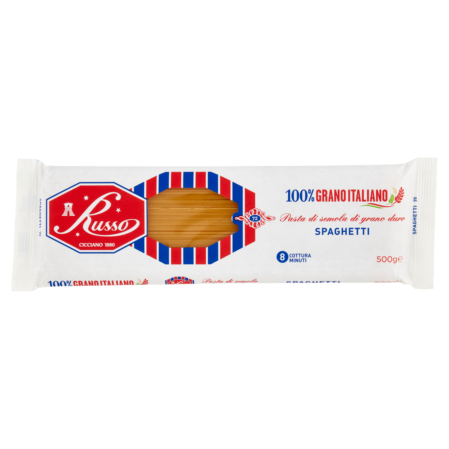 RUSSO PASTA DI SEMOLA SPAGHETTI 500g (24 in a box)