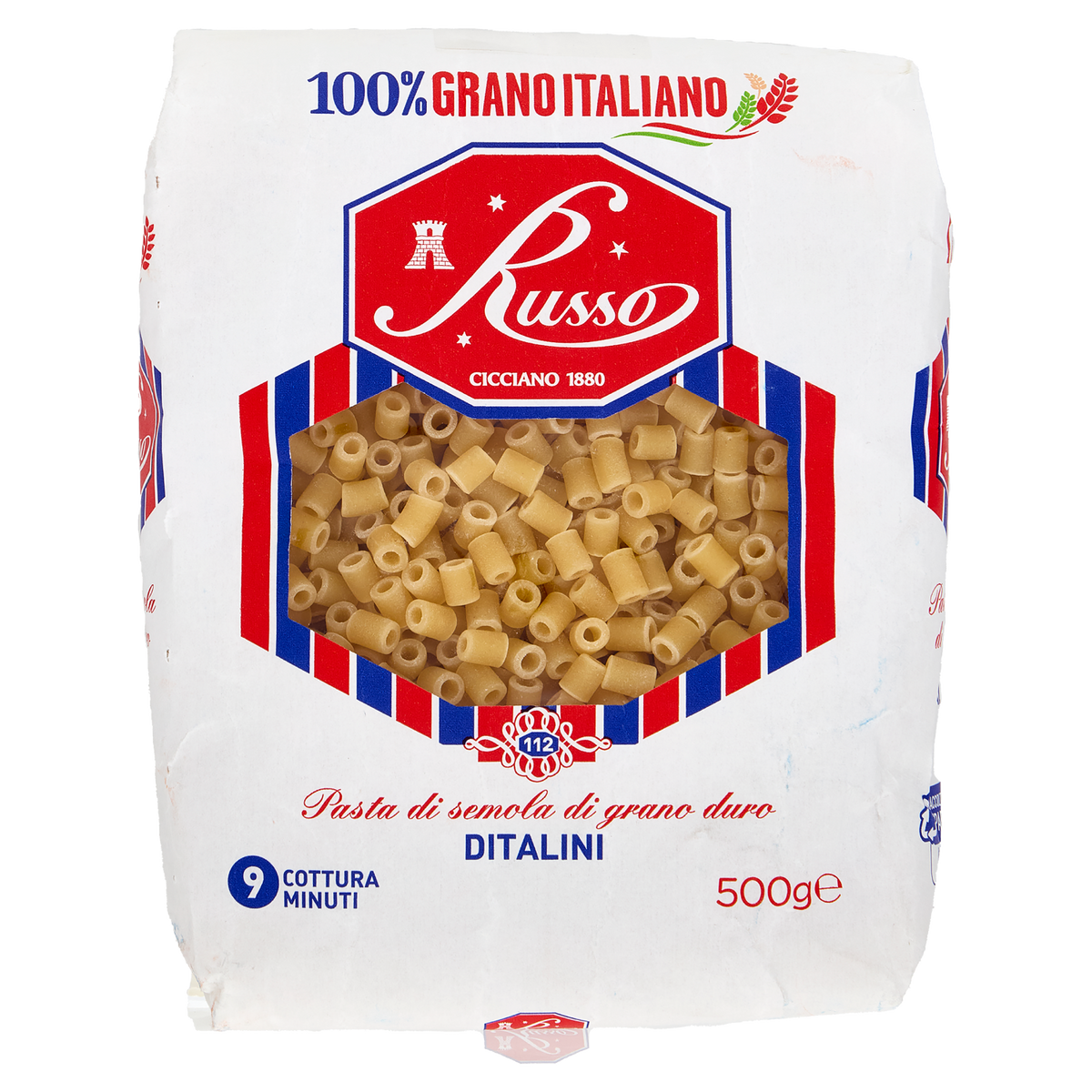 RUSSO PASTINA DITALINI 500g (20 in a box)