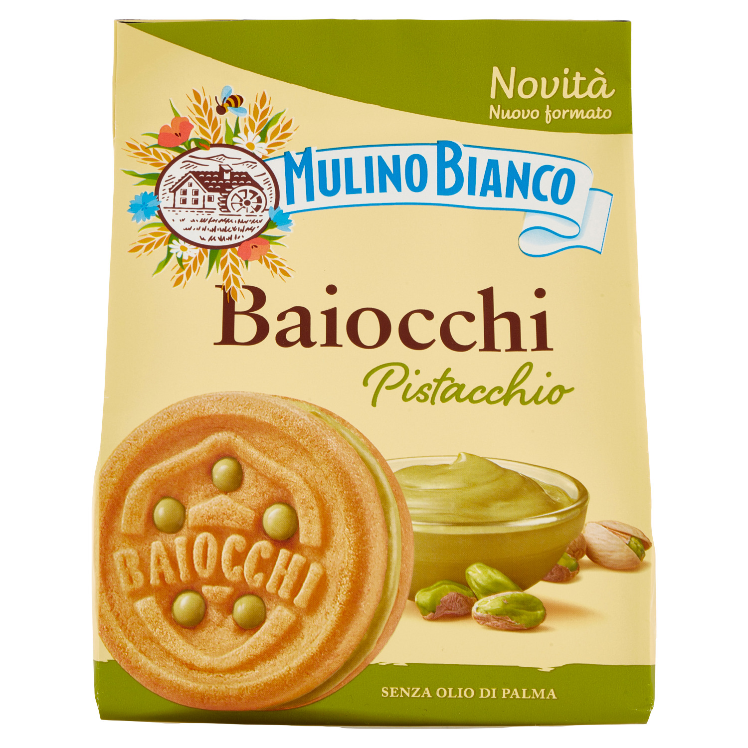 MULINO BIANCO BAIOCCHI PISTACCHIO BAG 240g (10 in a box)