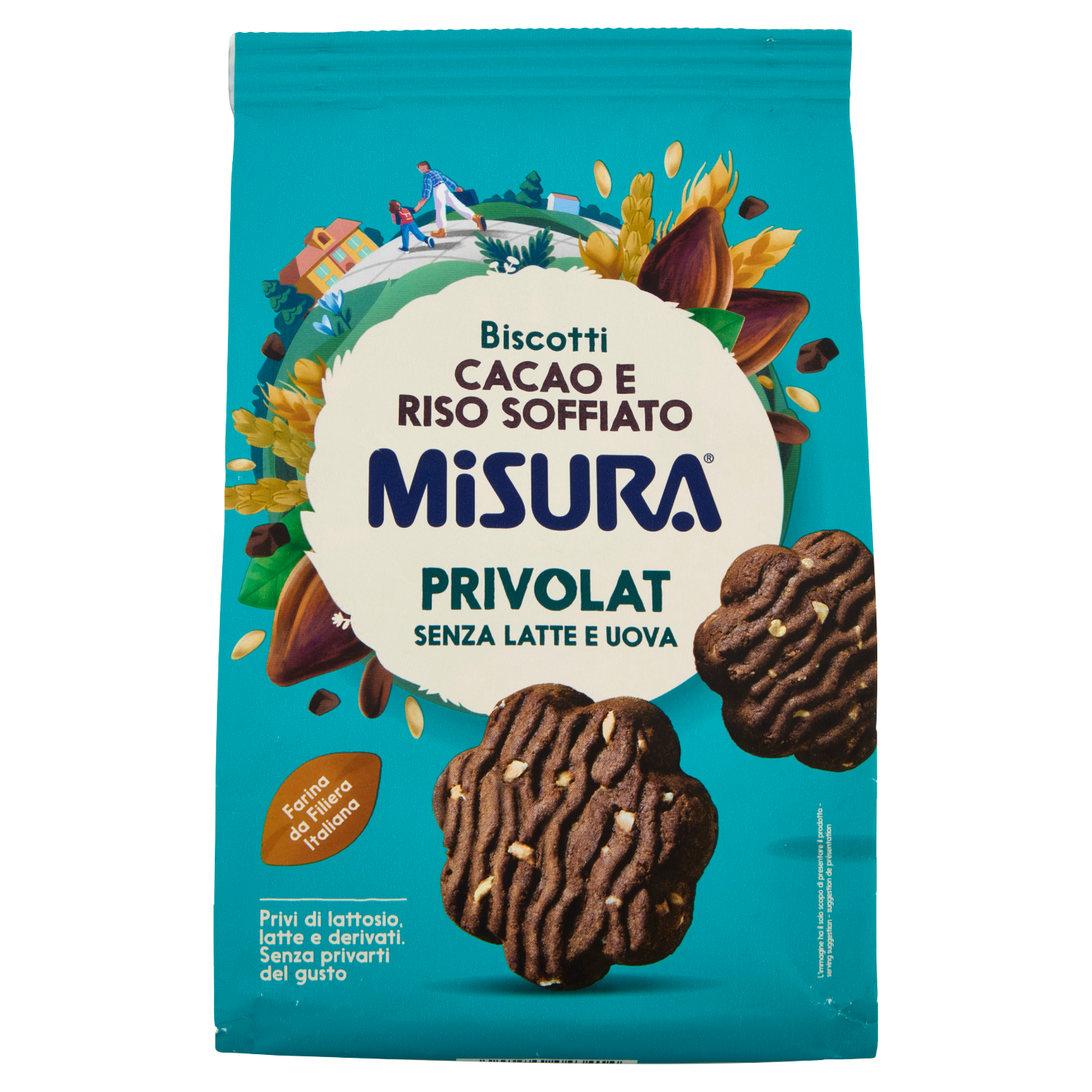 MISURA MISURA PRIVOLAT BISCOTTI CACAO E RISO SOFFIATO 290g (10 in a box)