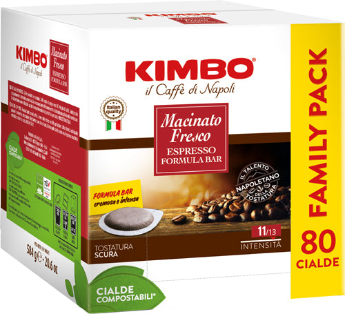 Kimbo Macinato Fresco Cialda 80 Pz (Single Item)
