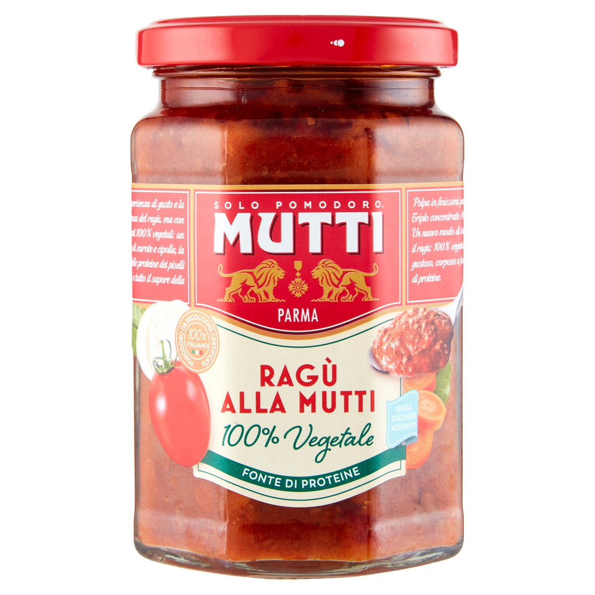 MUTTI SUGO RAGÙ ALLA MUTTI VEGETALE 280g (6 in a box)
