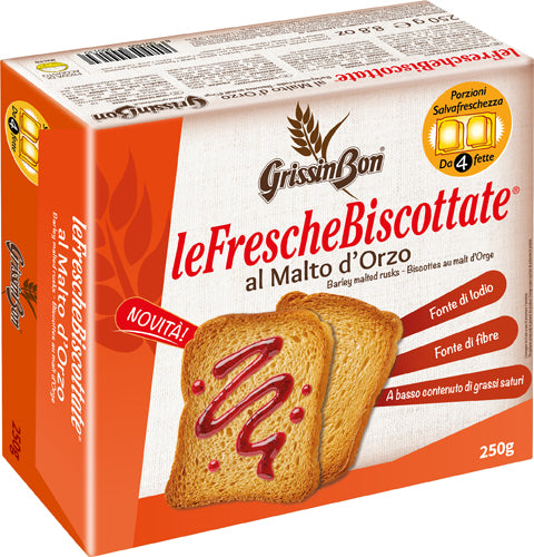 Grissin Bon Fette Bisc. Al Malto D'Orzo Porz.7x4 g.250 (12 In A Box) (£1.03 Each)