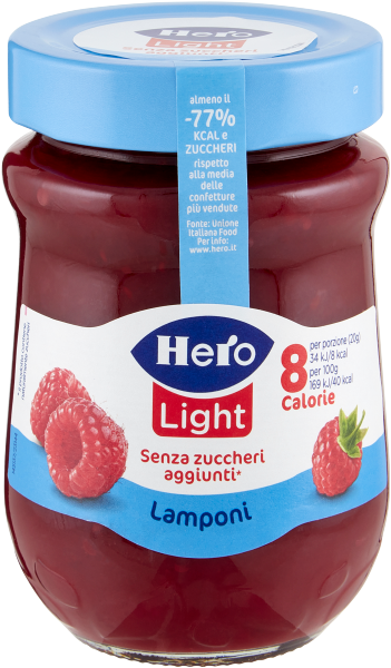 Hero Confettura Lamponi Light Senza Zucchero 280 Gr
