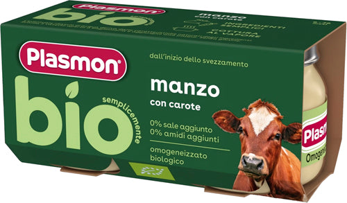 PLASMON BIO OMO MANZO G.80X2