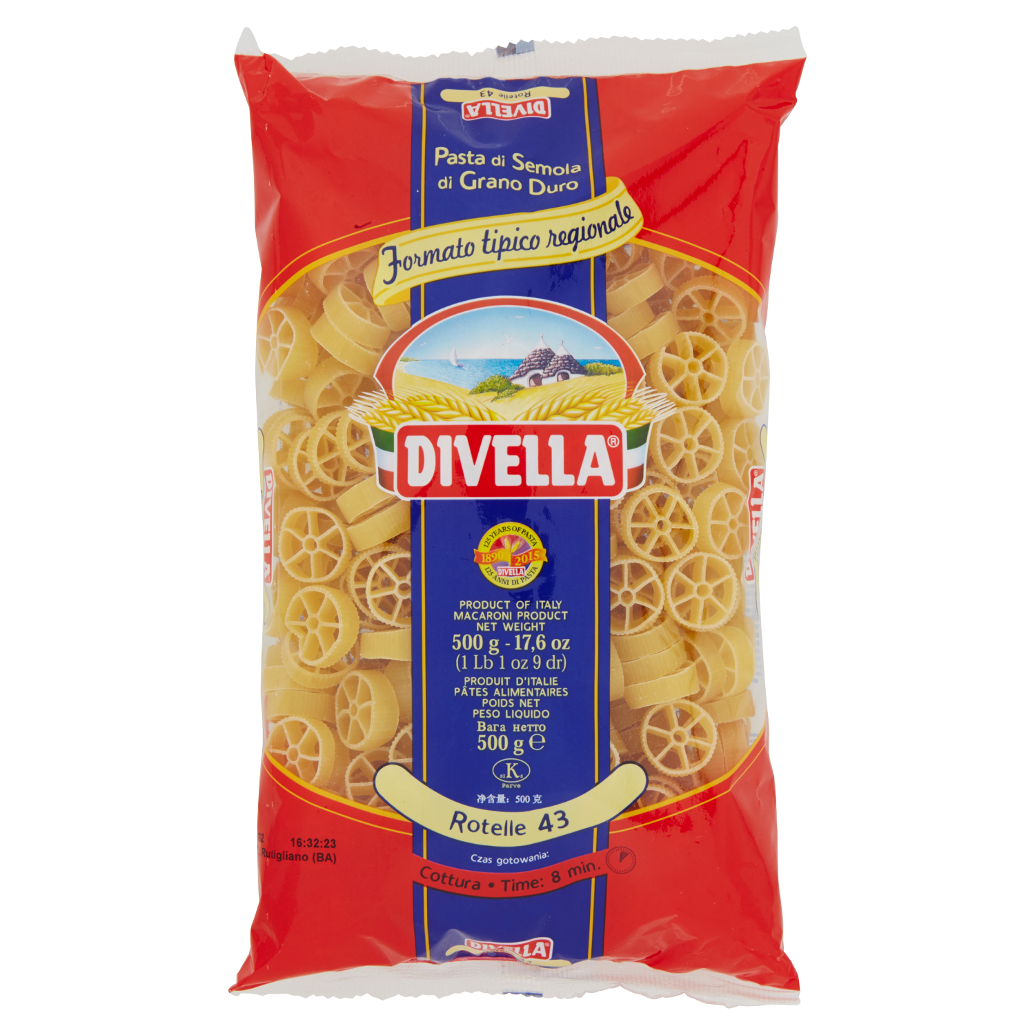 DIVELLA FORMATI SPECIALI ROTELLE N.43 500g (24 in a box)