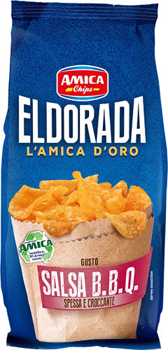 Amica Chips Eldorada Salsa Barbecue gr.130 (15 In A Box) (£0.83 Each)