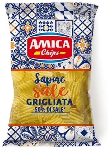Amica Chips Patatine Sapore Di Sale Grigliata gr.175 (12 In A Box) (£1.13 Each)