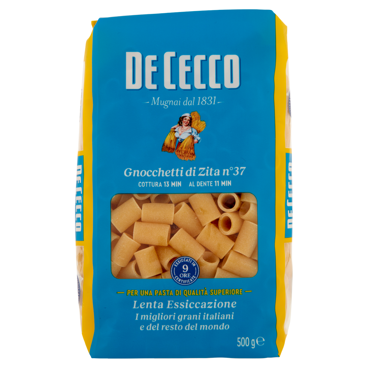 DE CECCO PASTA DI SEMOLA GNOCCHETTI DI ZITA N°37 500g (24 in a box)