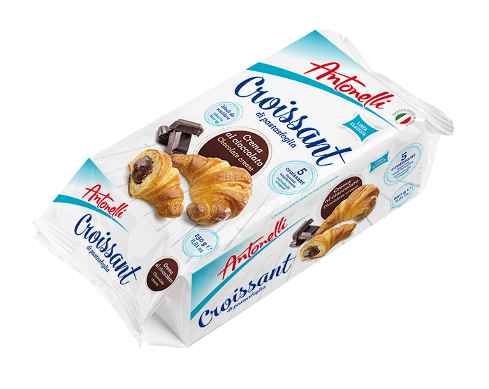 ANTONELLI CROISSANT CREMA CIOCCOLATO E LATTE X 5 250g (8 in a box)