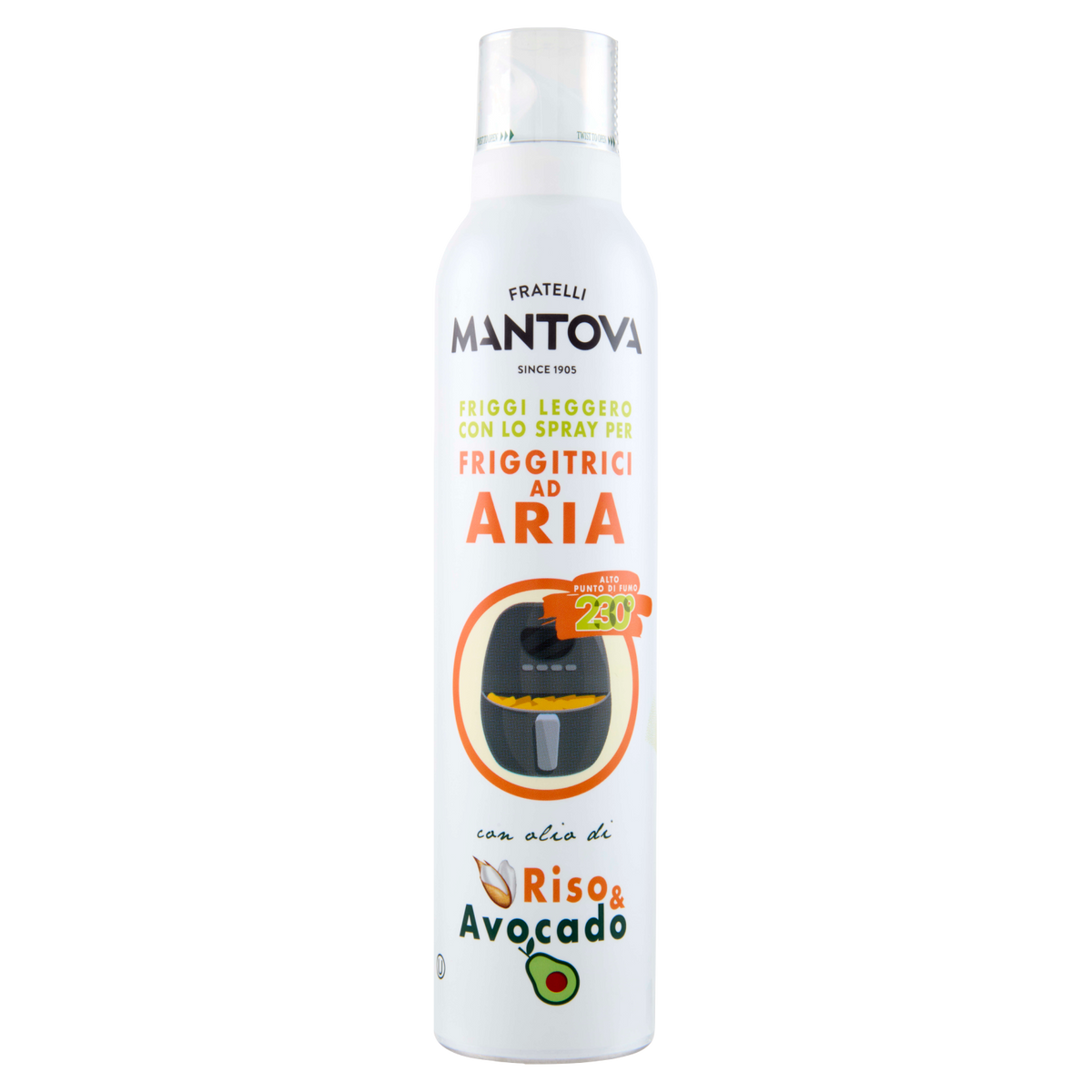 MANTOVA OLIO SPRAY X FRIGGITRICE ARIA 200ml (6 in a box)