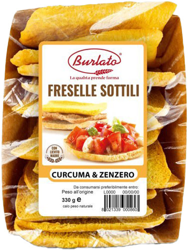 Burlato Frese Sottili Curcuma&Zenzero g.330 (6 In A Box) (£2.75 Each)