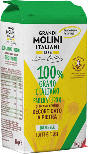 gr.Molini It. Farina Tipo 0 Kg.1 Gran.Italiano 100% (10 In A Box) (£0.45 Each)