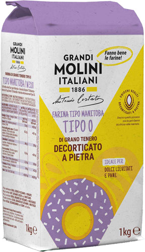 gr.Mol.Ital.Farina Manitoba Tipo 0 Kg.1 (10 In A Box) (£0.57 Each)