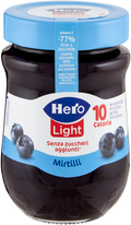 Hero Confettura Mirtilli Light Senza Zucchero 280 Gr
