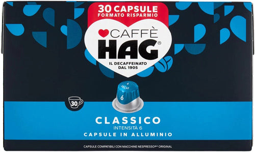 Hag 'Il Decaffeinato' Comp.Nespresso Caps X30 Classico (5 In A Box) (£6.22 Each)