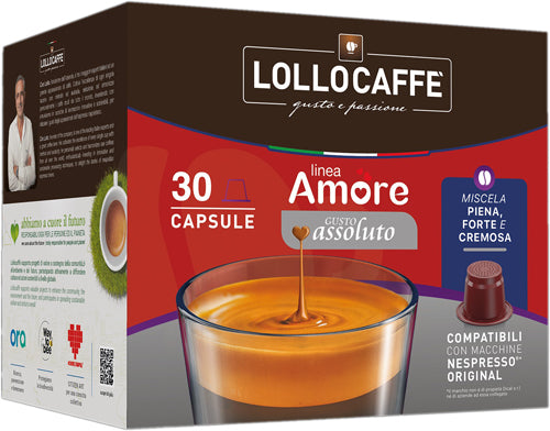 Lollo Caffe Capsule X30 Comp.Nespresso Linea Amore (Single Item)