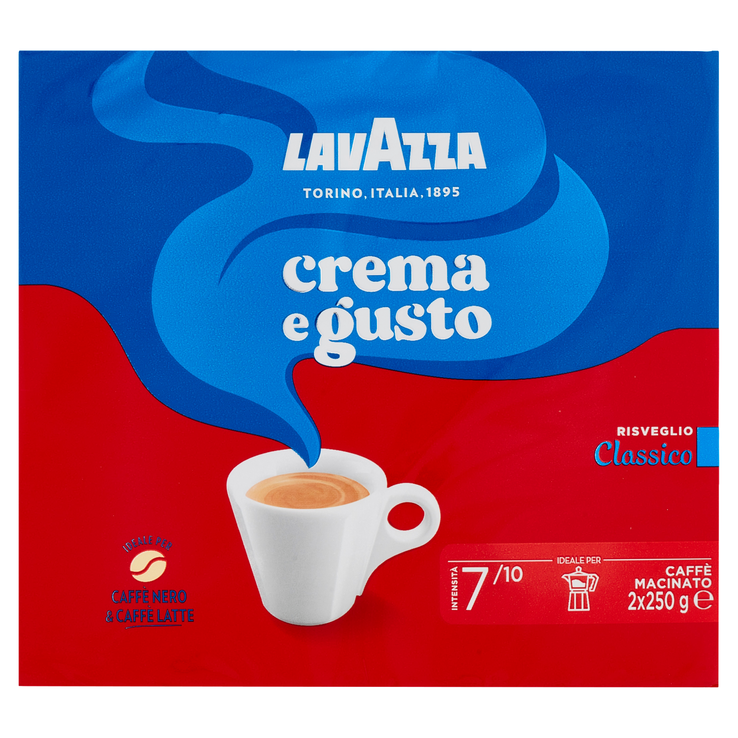 LAVAZZA CAFFE' CREMA E GUSTO 250g X2 (10 in a box)