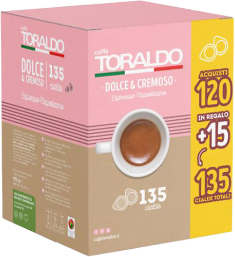 Toraldo Cialde g.7,2 120+15 Omaggio - Dolce &Cremoso (Single Item)