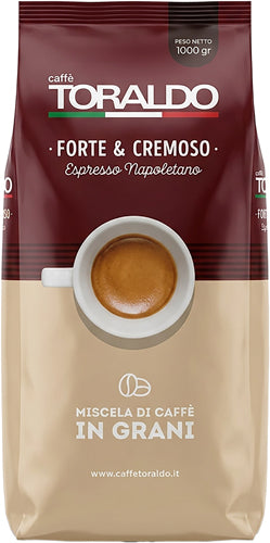 Toraldo Caffe In Grani Kg 1 Forte & Cremoso (6 In A Box) (£14.78 Each)
