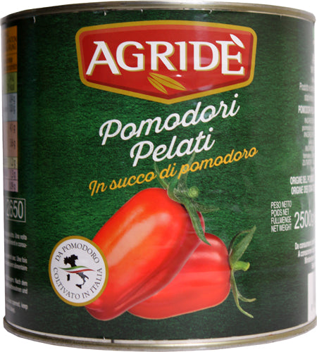 Agride Pomodori Pelati gr.2500 (6 In A Box) (£2.52 Each)