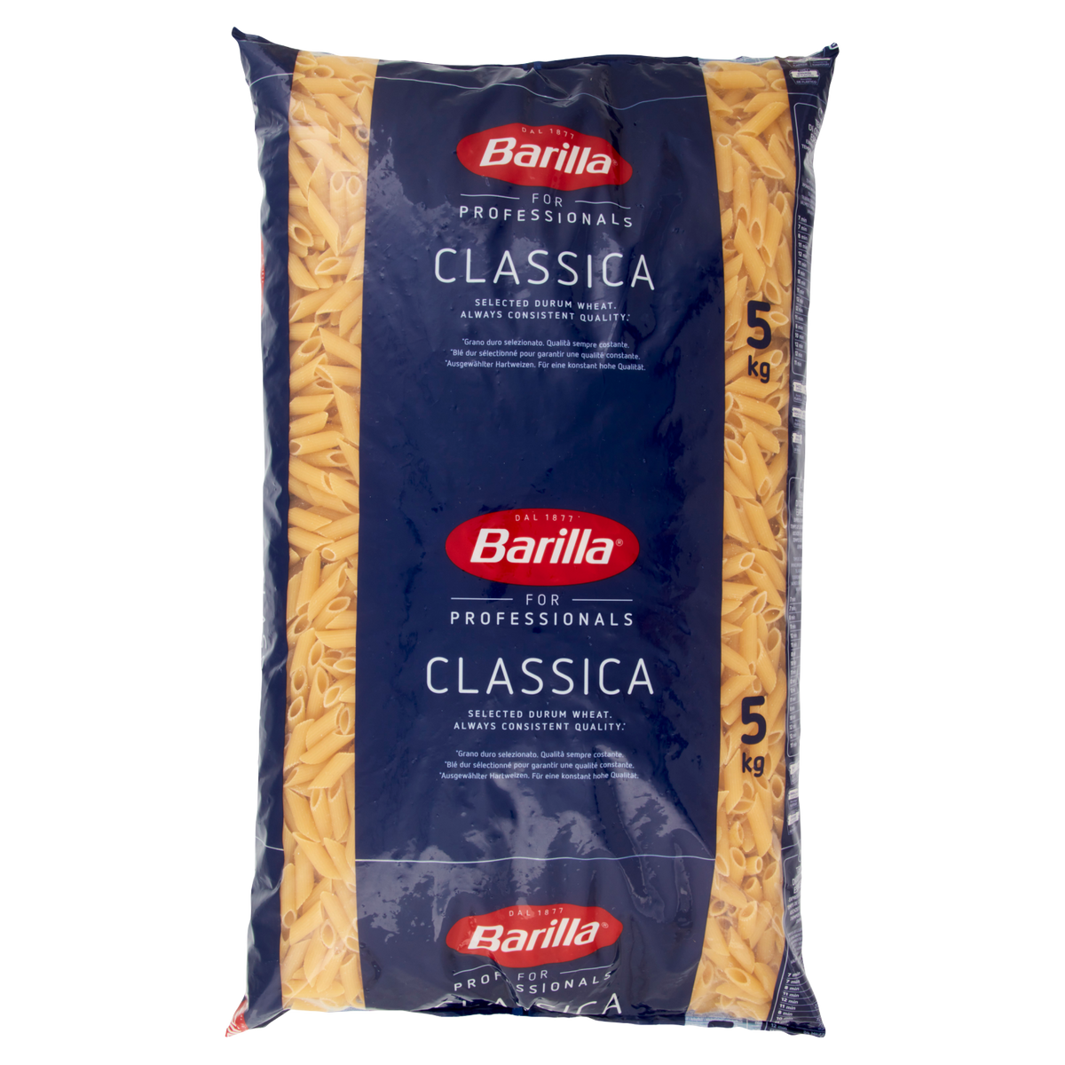BARILLA MEZZE PENNE RIGATE N.70 5kg (3 in a box)