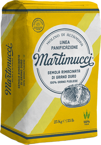 Martimucci Semola Grano Duro100% Italia Kg 25 (1 In A Box) (£14.43 Each)