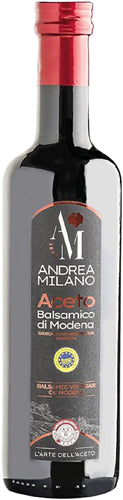 Andrea Milano Aceto Balsamico Di Modena Igp Bio ml.500 (12 In A Box) (£1.43 Each)
