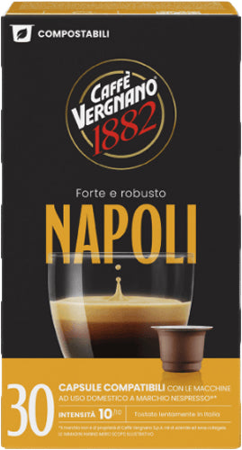 Vergnano Comp. Nespresso X30 Napoli Cps -Compostabile- (8 In A Box) (£6.22 Each)