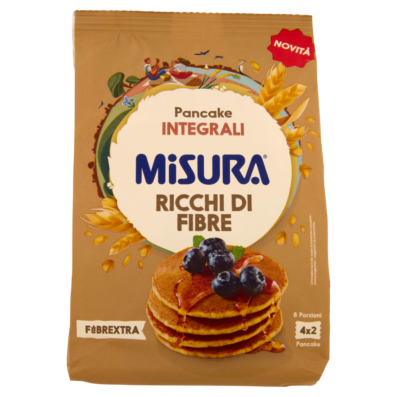 MISURA PANCAKE INTEGRALI 200g (8 in a box)