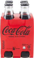 Coca Cola Zero Bottiglia Vetro 20Ml X4