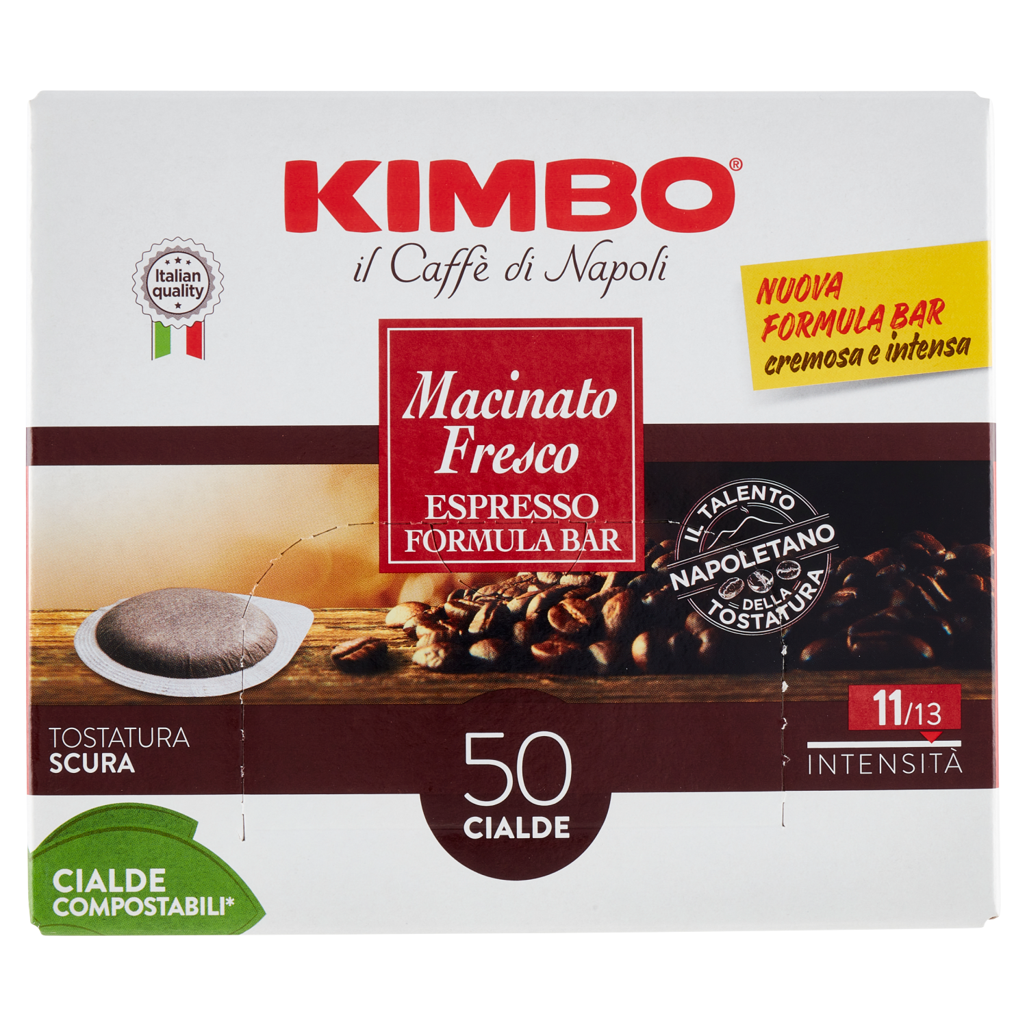 KIMBO MACINATO FRESCO CIALDE X50 (6 in a box)