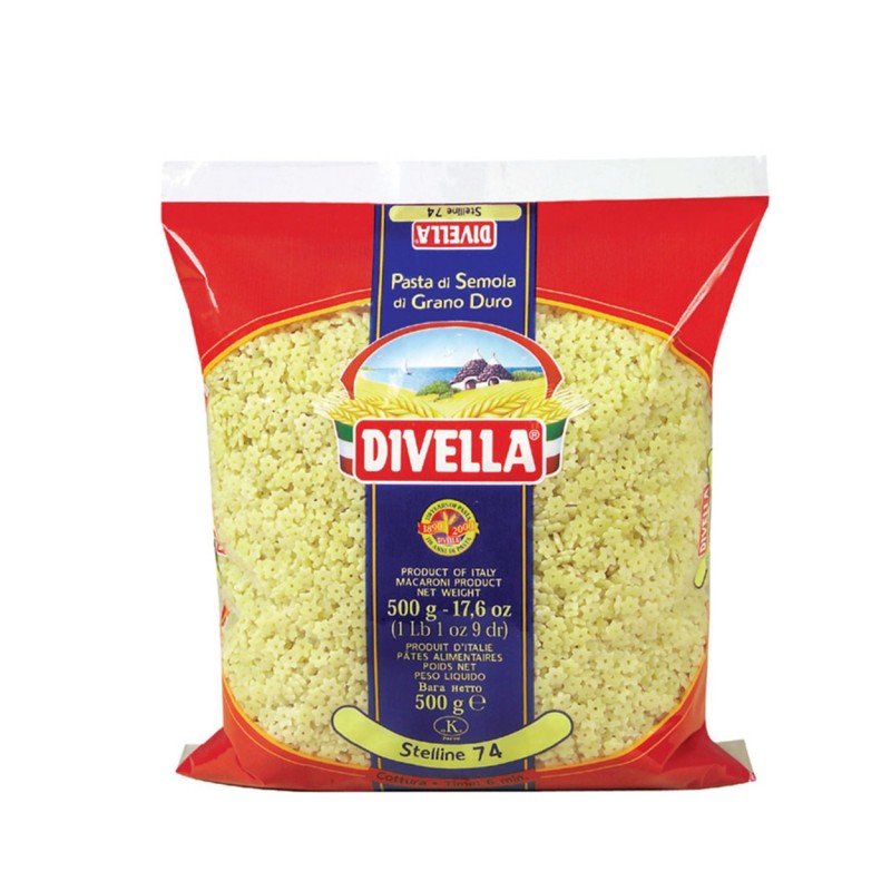 DIVELLA PASTINA STELLINE N.74 500g (24 in a box)