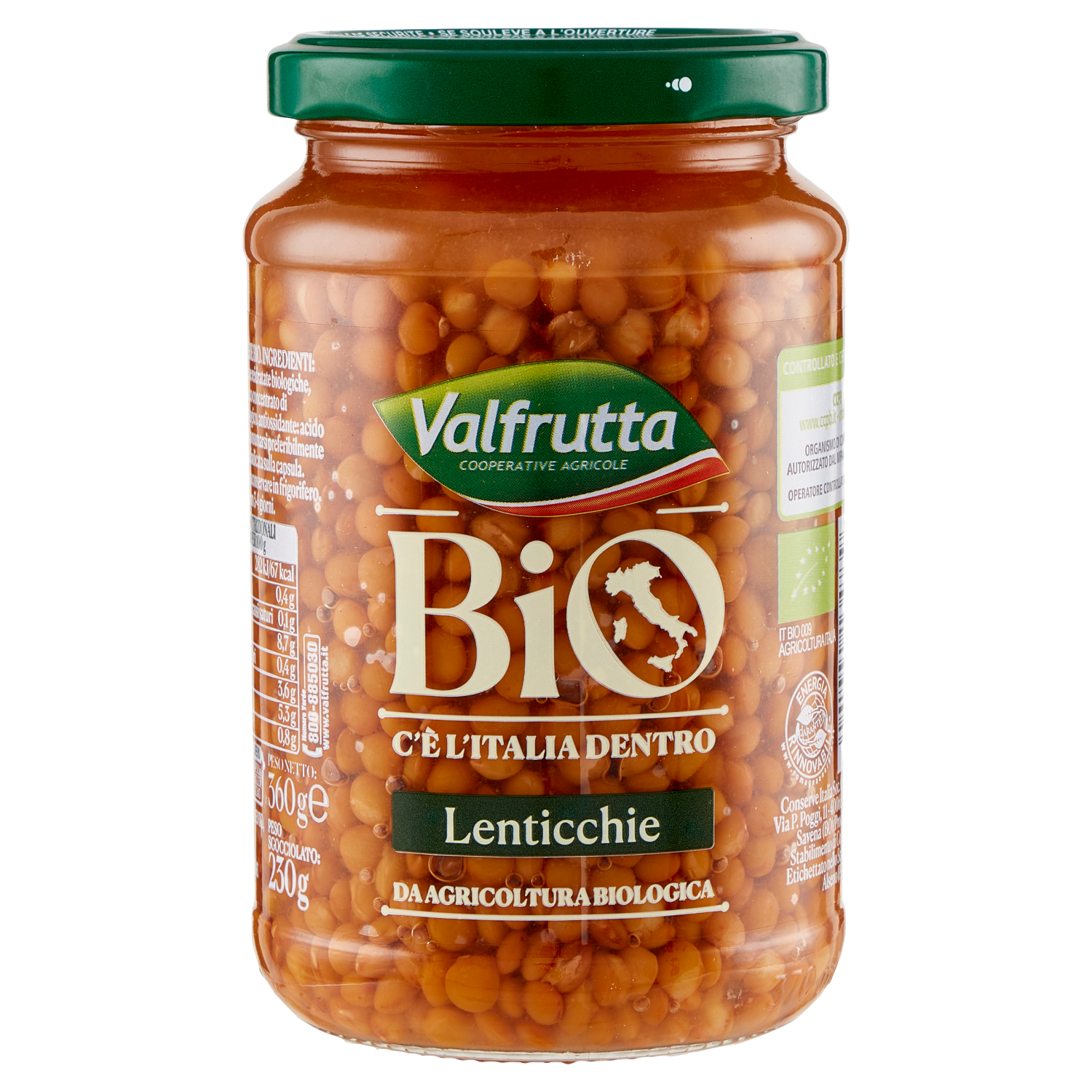 VALFRUTTA LENTICCHIE organic) 360g