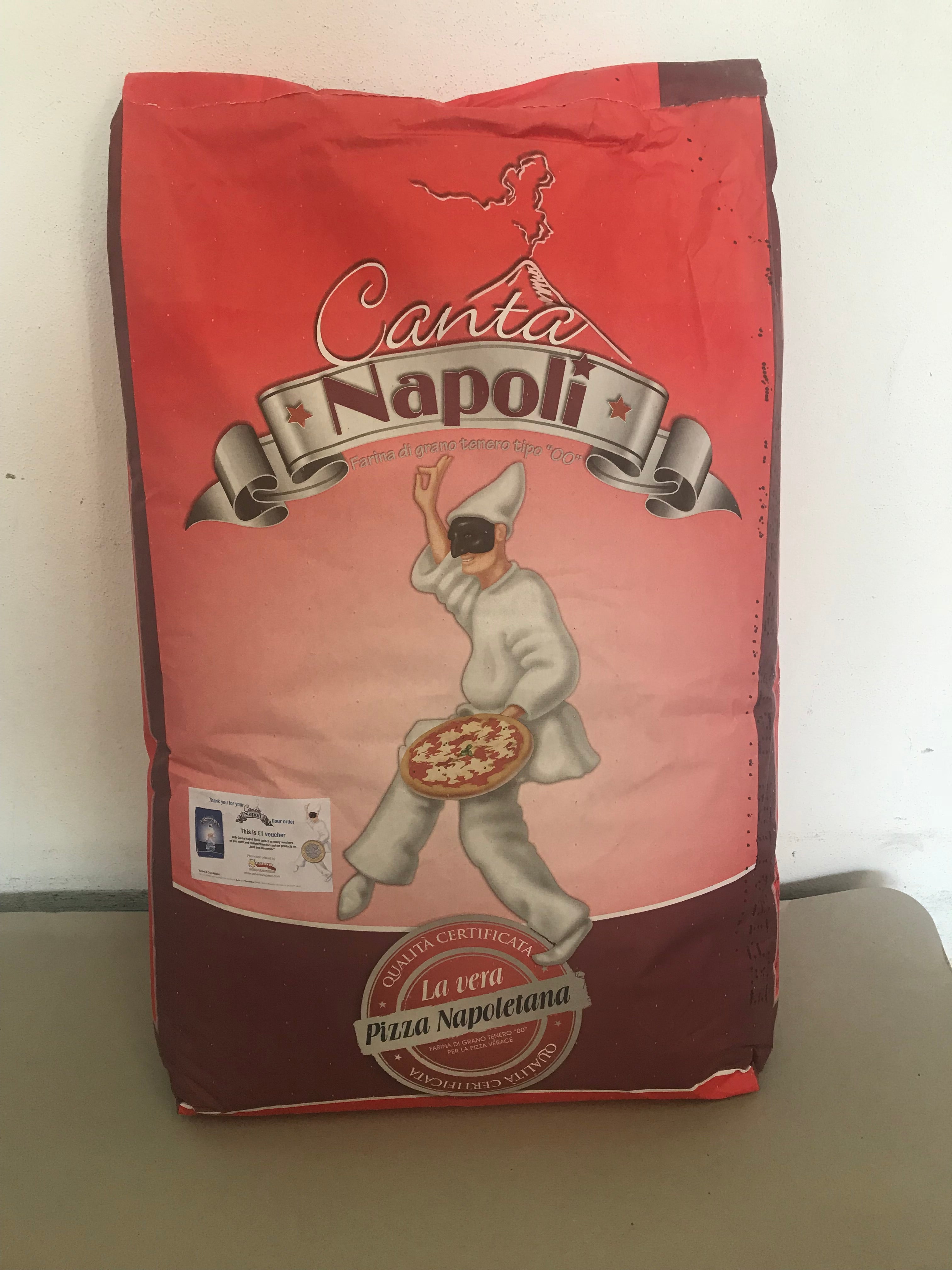 CANTANAPOLI flour red typical for neapolitan pizza 25kg bag (sold by pallet only 44 in a pallet)