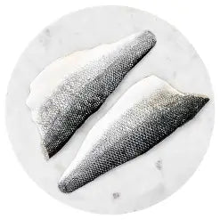 SEA BASS FILLETS FROZEN 130-190G 800G NET BAG